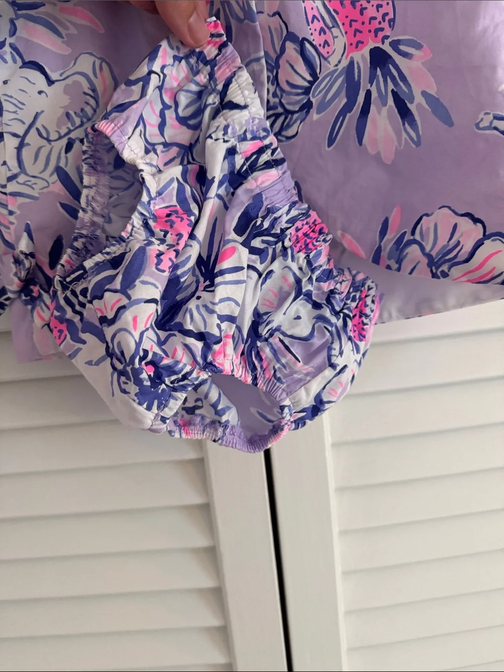 Lilly Pulitzer Baby Shift Dress Trunks in the Air 3-6 m